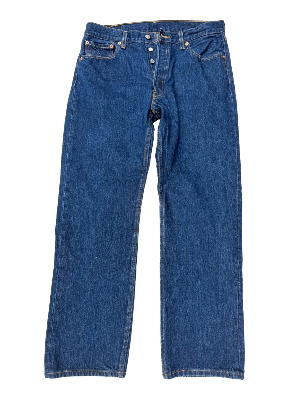 Levi's 501 Original Fit Button Fly Jeans Like New Medium Wash 35x33 Men’s Denim